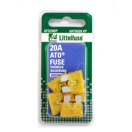 Littelfuse Fuse - Electrical, Cartridge Glass Or Ceramic 0ATO020.VP